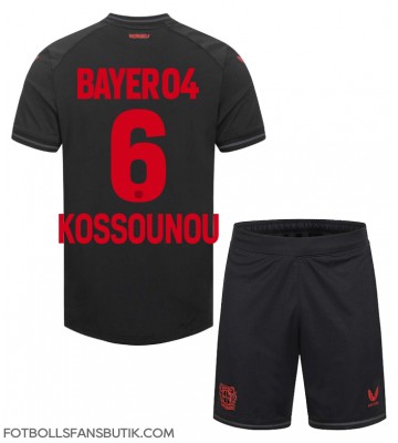 Bayer Leverkusen Odilon Kossounou #6 Replika Hemmatröja Barn 2023-24 Kortärmad (+ Korta byxor)